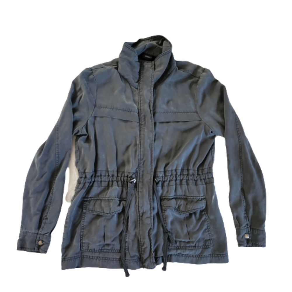 Gray Utility Military Jacket